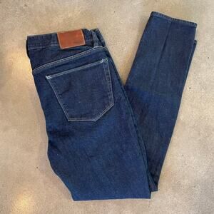 Madewell dark blue denim skinny jeans womens cotton pants 28